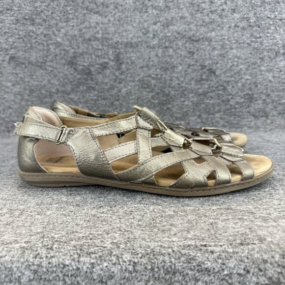 ✅Earth Origins Belder Bea Gladiator Sandals Women’s Sz 11M Bronze Leather Flats - Picture 6 of 8